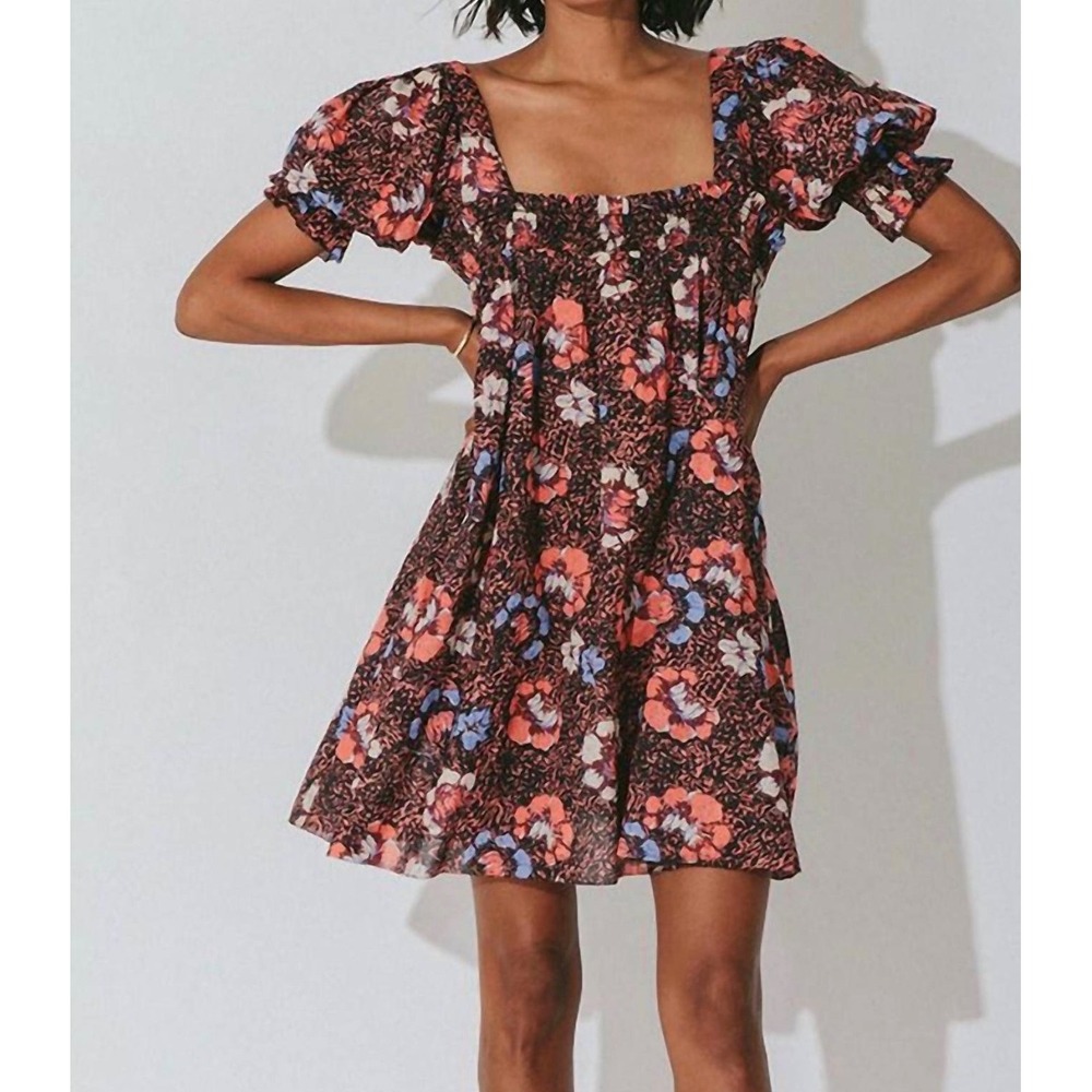 Cleobella Mischa Mini Dress in the Calista‎ Floral pattern Size XS